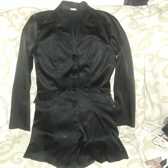 💸2for $12 Forever 21 long satin dress jacket - Picture 2 of 4
